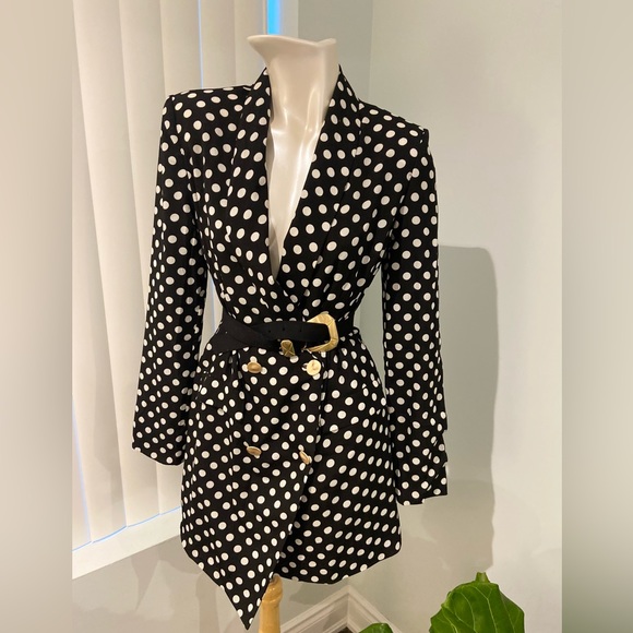 ✨SOLD✨Polka dot blazer dress - Picture 6 of 9